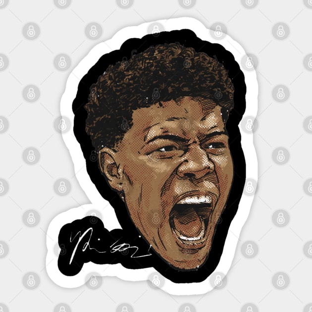 Rui Hachimura Los Angeles L Scream Sticker by danlintonpro